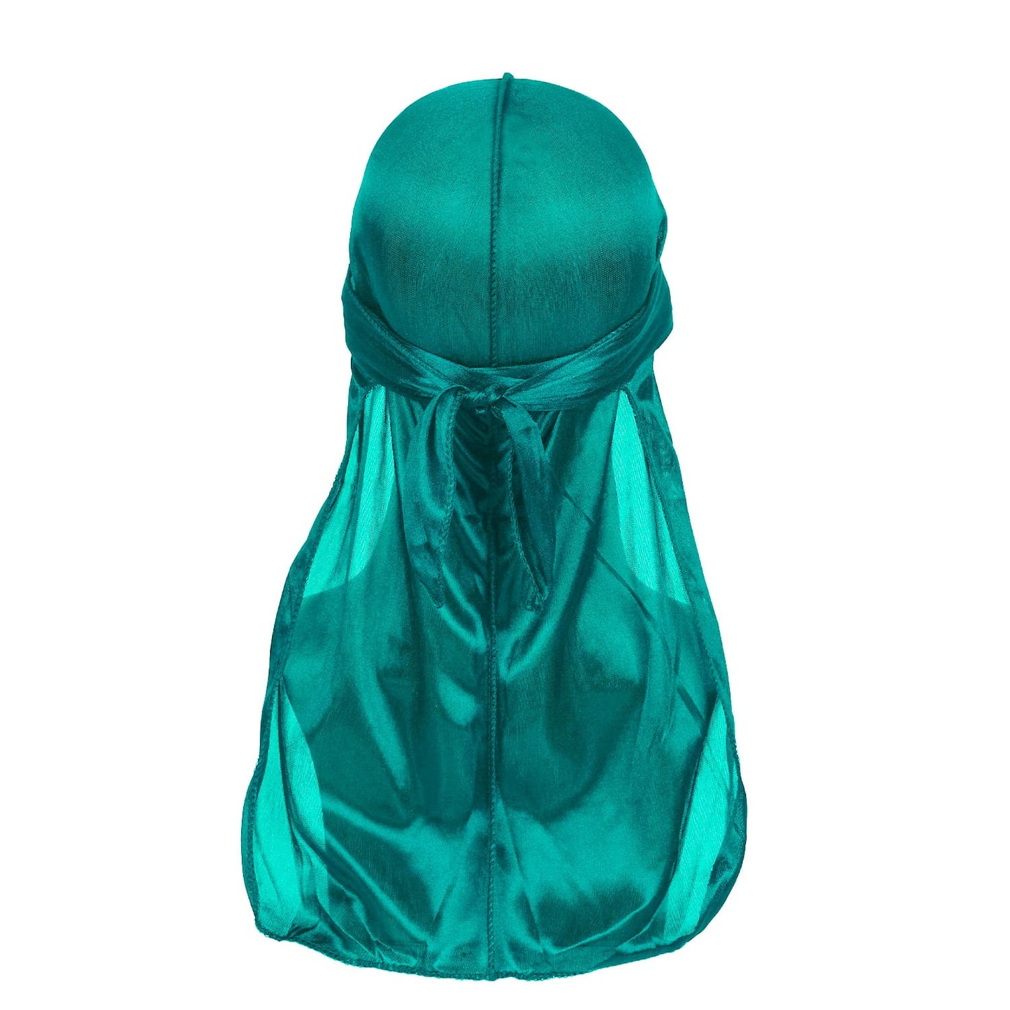 Saten Kumaş Durag Bandana Uzun Kuyruklu Renk Petrol YEŞİLİ