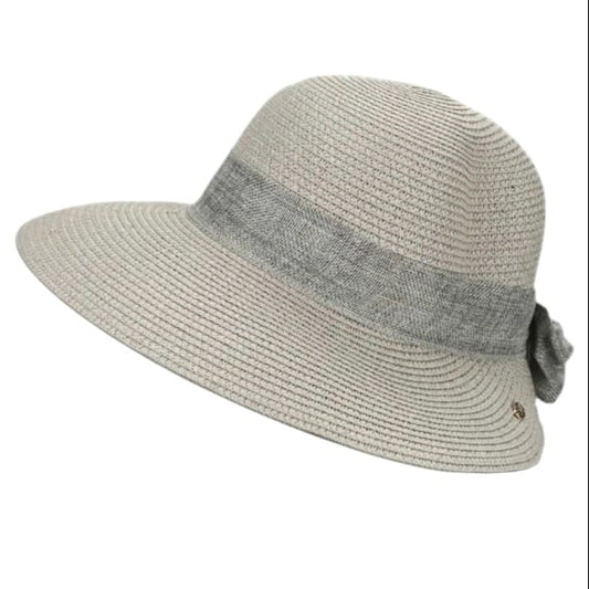 Ütülenebilir Yıkanabilir Puantiyeli Lora Vizör Hasır Şapka Plaj Şapkası.kadın Hasır Şapka