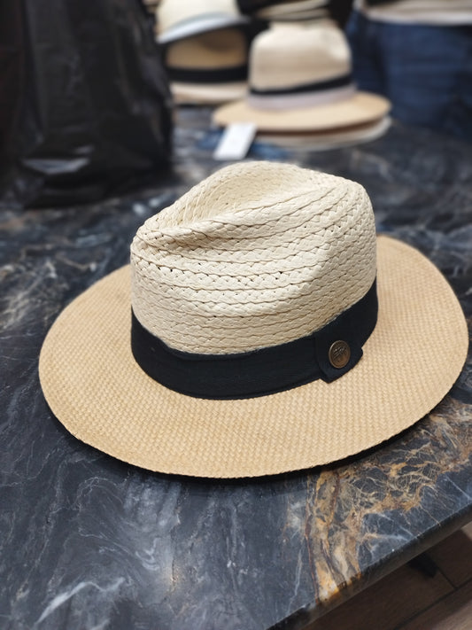 Çift Renkli Ünisex Hasır Fötr Şapka