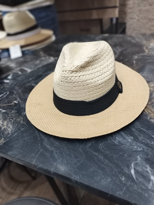 Çift Renkli Ünisex Hasır Fötr Şapka