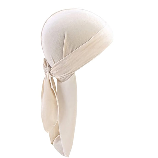 Kadife Kumaş Durag Bandana Renk BEJ